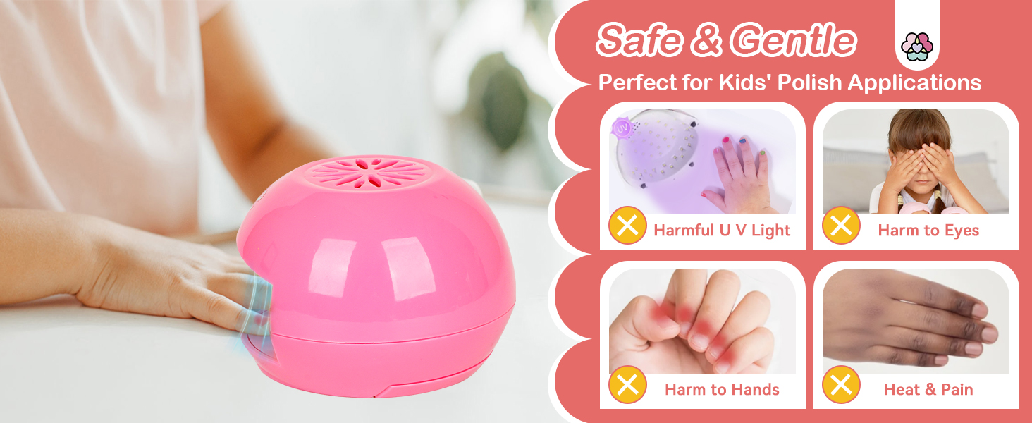 nail dryer for gel and regular polish with fan