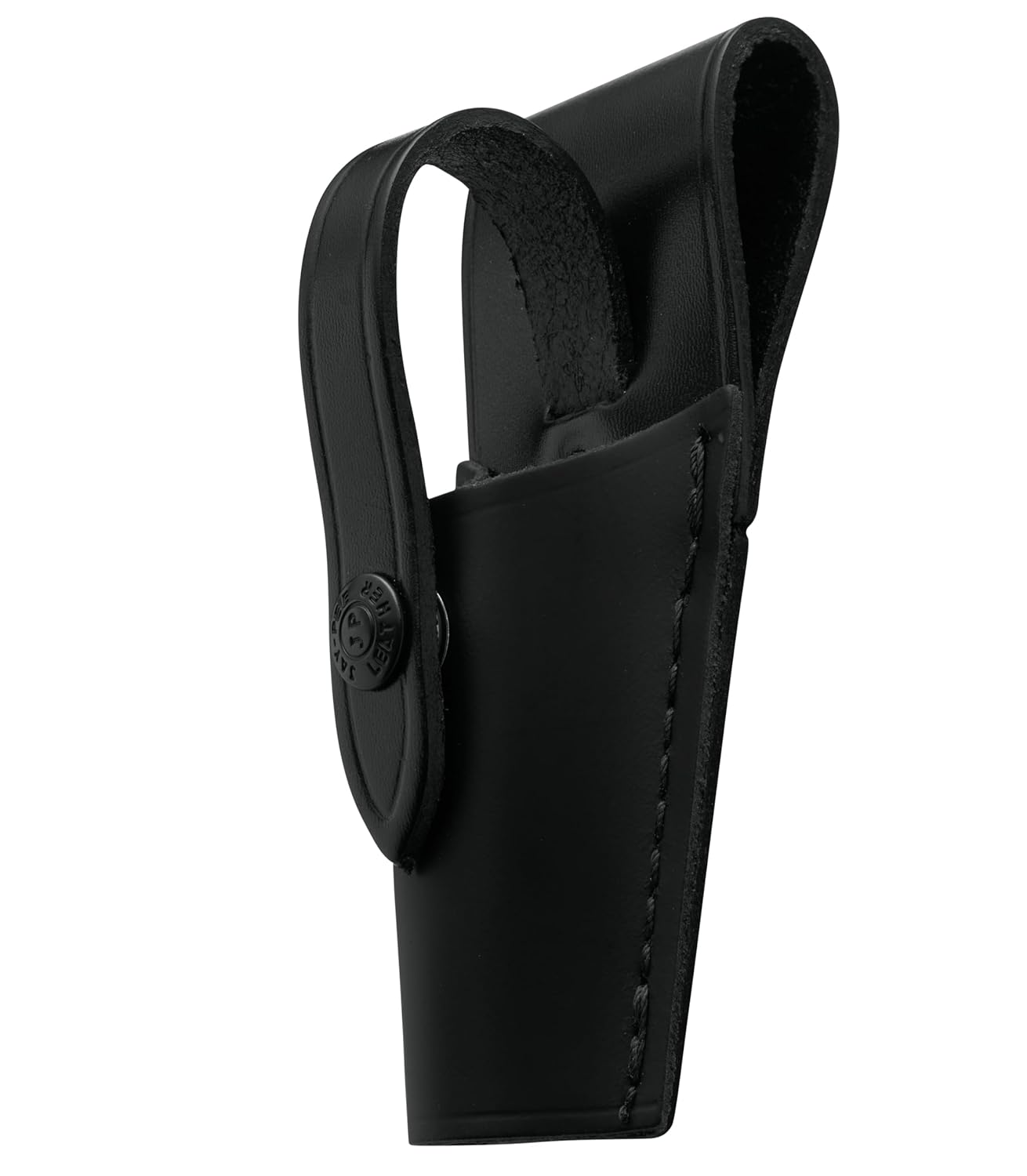 JAY-PEE Black Leather Ticket Punch Holder, Extra Large Pouch for Bus Drivers, Railroad Train Conductors, Mass Transit Officials, Snap Strap Secures Punch or Small Tools, Genuine Leather Construction eBaydiy Tools