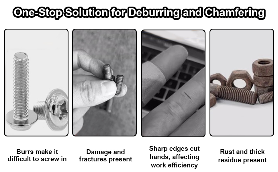 heavy-duty deburring chamfer tool, external thread repair tool,