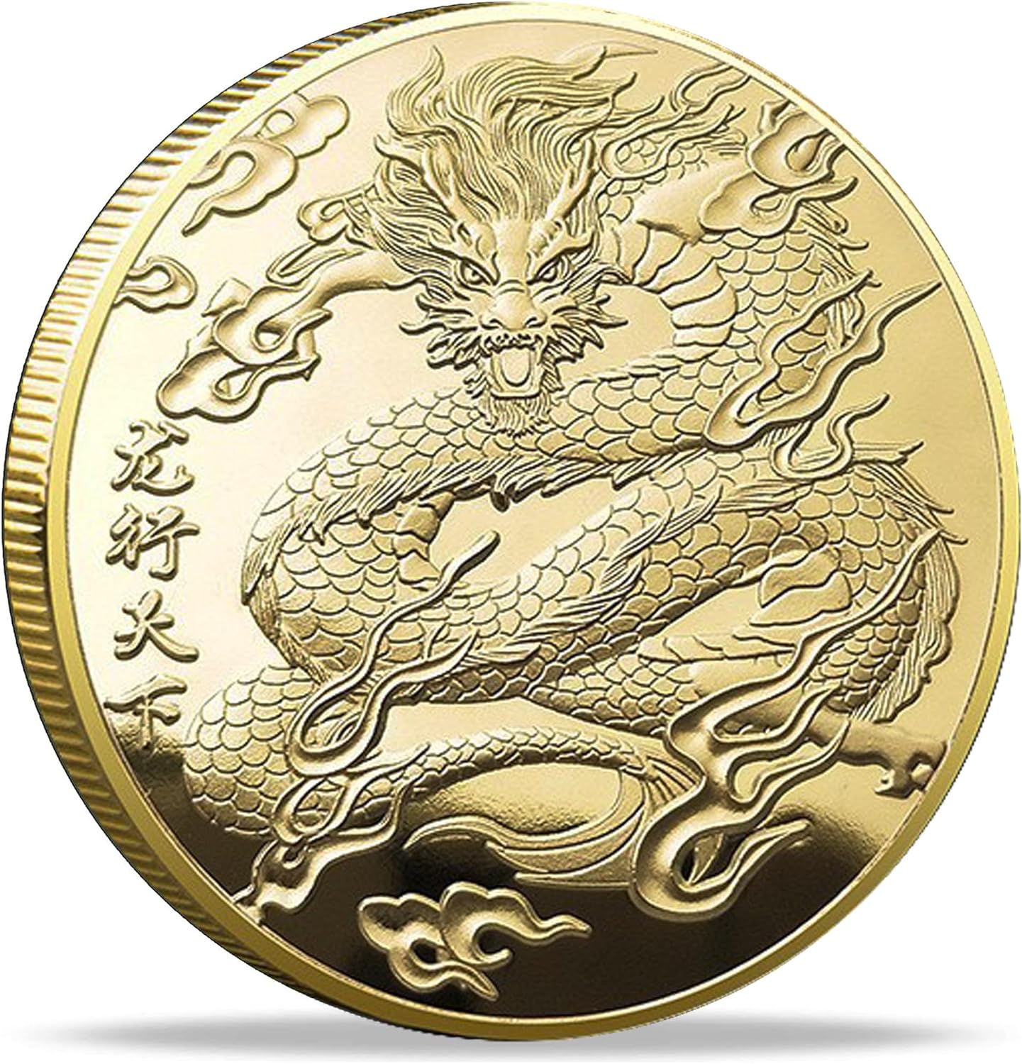 Chinese New Year of Dragon Golden Lucky Coin - Lottery Ticket Scratcher Tool - Ideal for Good Fortune & Prosperity eBaydiy Tools