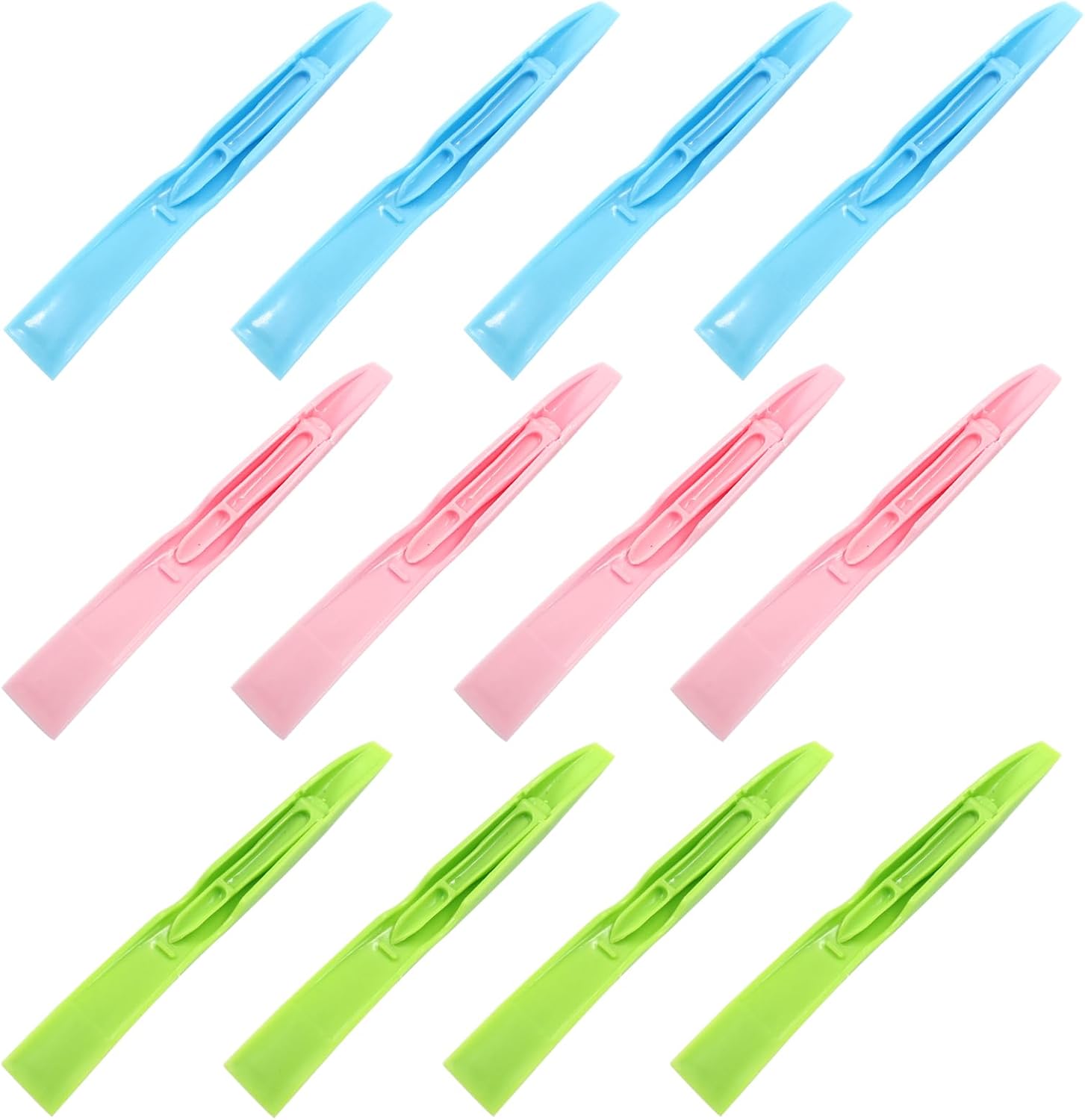 12Pcs Plastic Multipurpose Stiff Scraper Scratch, Cleaning Scraper Tool for Cleaning Small and Narrow Spaces (Blue,Green,Pink) eBaydiy Tools