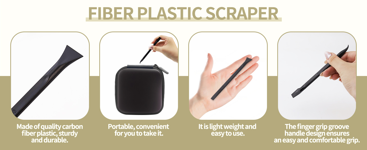 Carbon Fiber Plastic Scrapers Tool