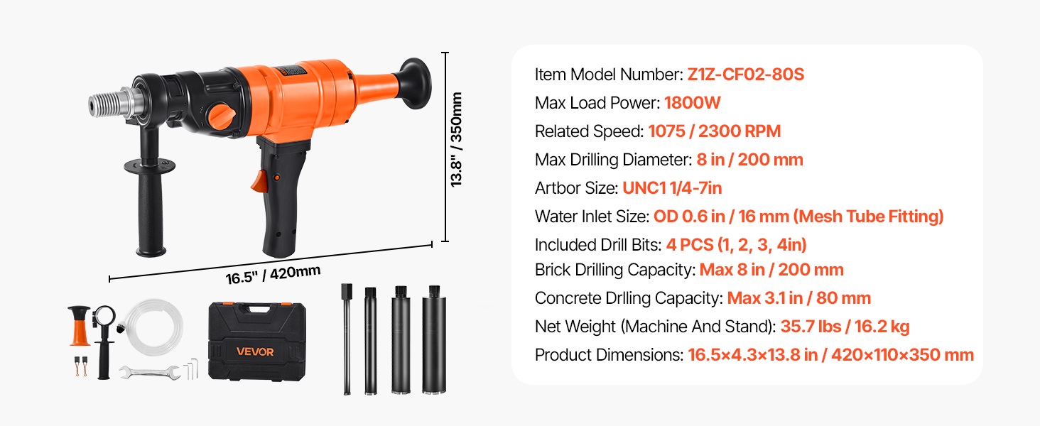 concrete core drill rig