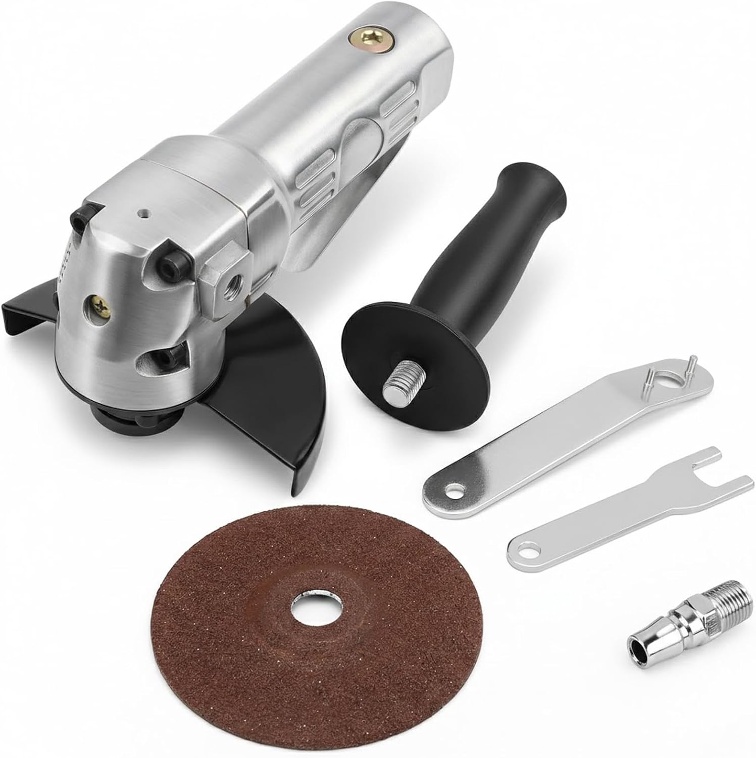 Angle Grinder, Pneumatic Grinding Tool, 4inch Air Angle Grinder Sander Cut Off Polisher 11000rpm Pneumatic Grinder Tool 1/4inch Thread