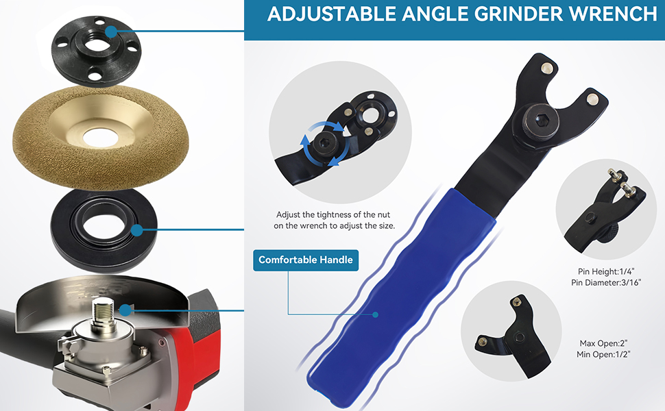 Adjustable Grinder Wrench