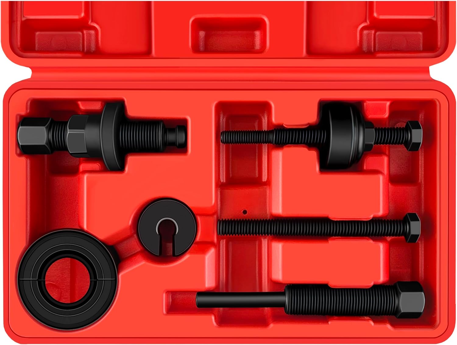 WETT Power Steering Pump Pulley Puller Removal and Installer Tool Set, Professional Automotive Pump Pulley Remover Installer Repair Tool Kit, Compatible with Ford, GM, VW, Chrysler Vehicles