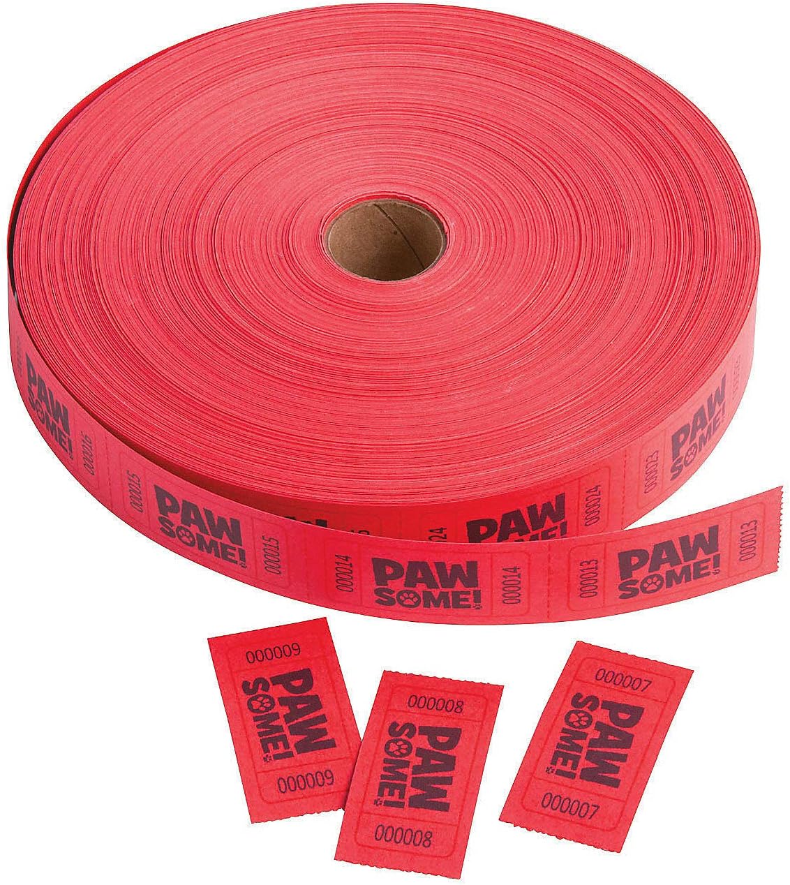 Paw Print Incentive Roll Tickets (2000 Ticket roll) Classroom and Party Supplies eBaydiy Tools