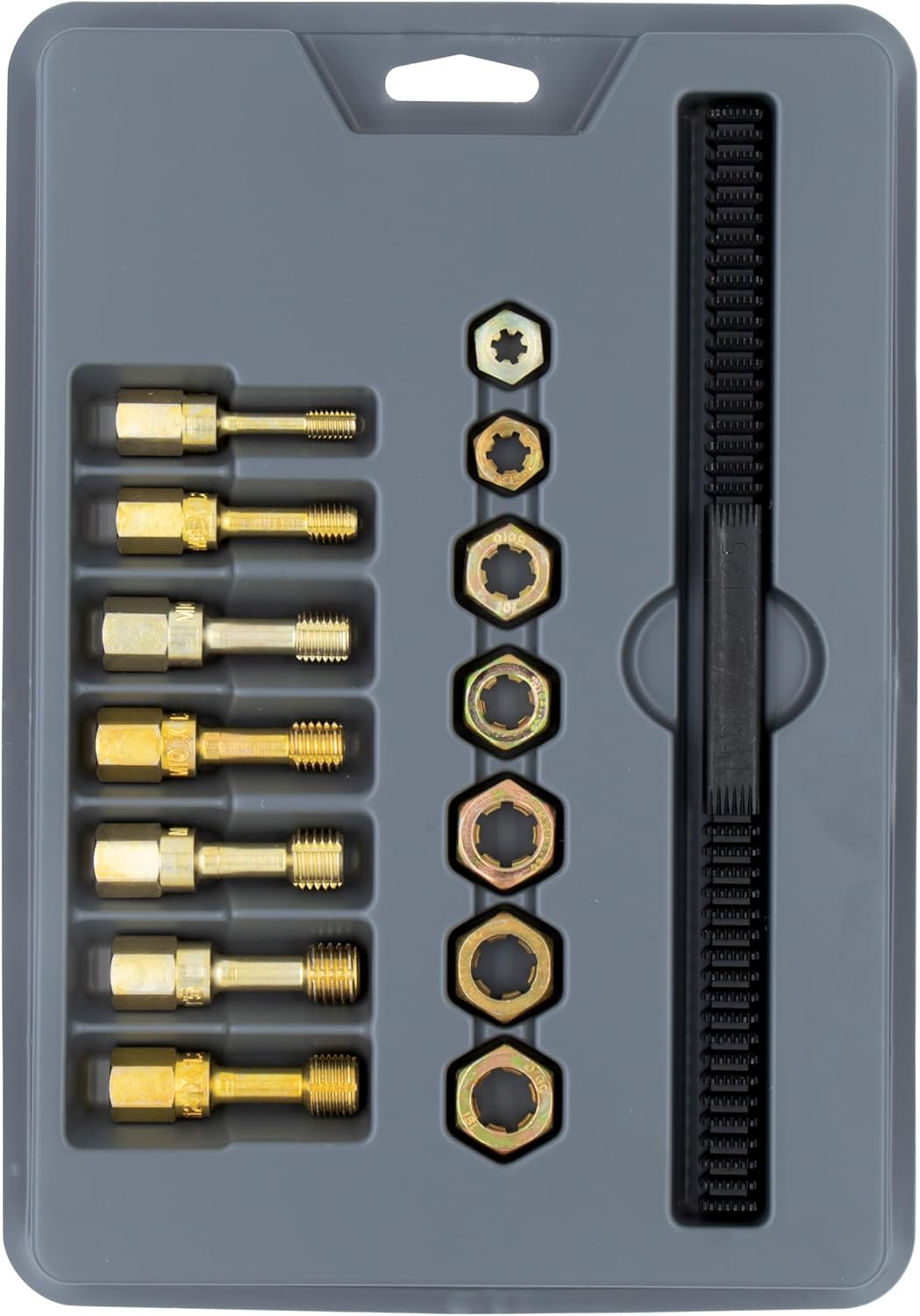 Lang Tools 2584 15-Piece Metric Thread Restorer Set, Black , Gray