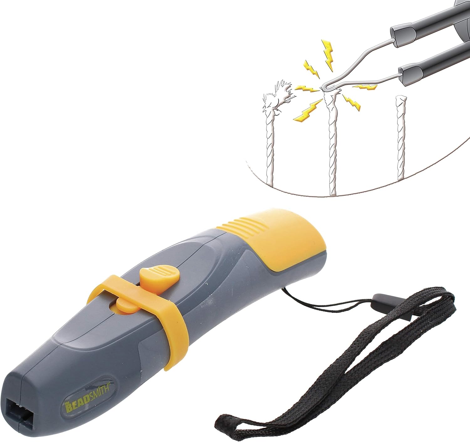 The Beadsmith Ultra Thread Zap, Thread Burner, 3 inches, Push Button, Battery Operated (2xAAA), Trim, Burn and Melt thread with one touch