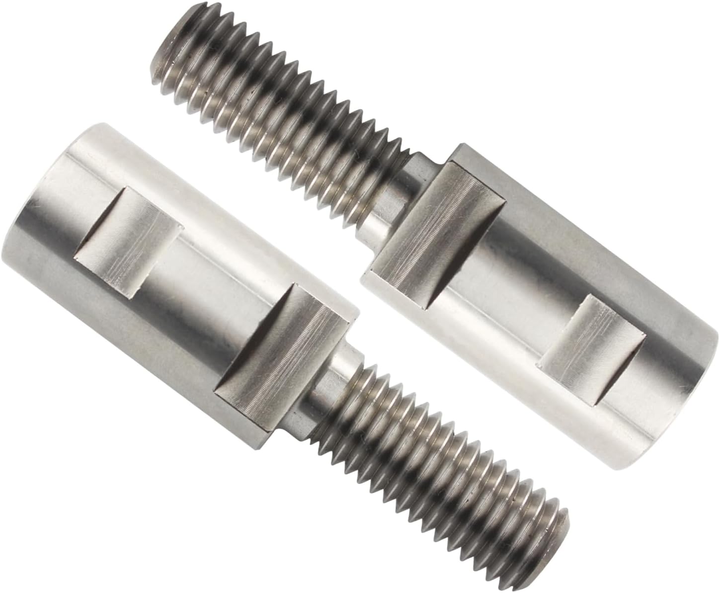 3-1/2" Stainless Angle Grinder Arbor Extension,1-1/2" Thread Length,for Angle Grinder Extender Shaft with Airway Wheels & Buffing,Additional Threads On Power Tools with 5/8”-11 Thread Arbor - 2 Pack
