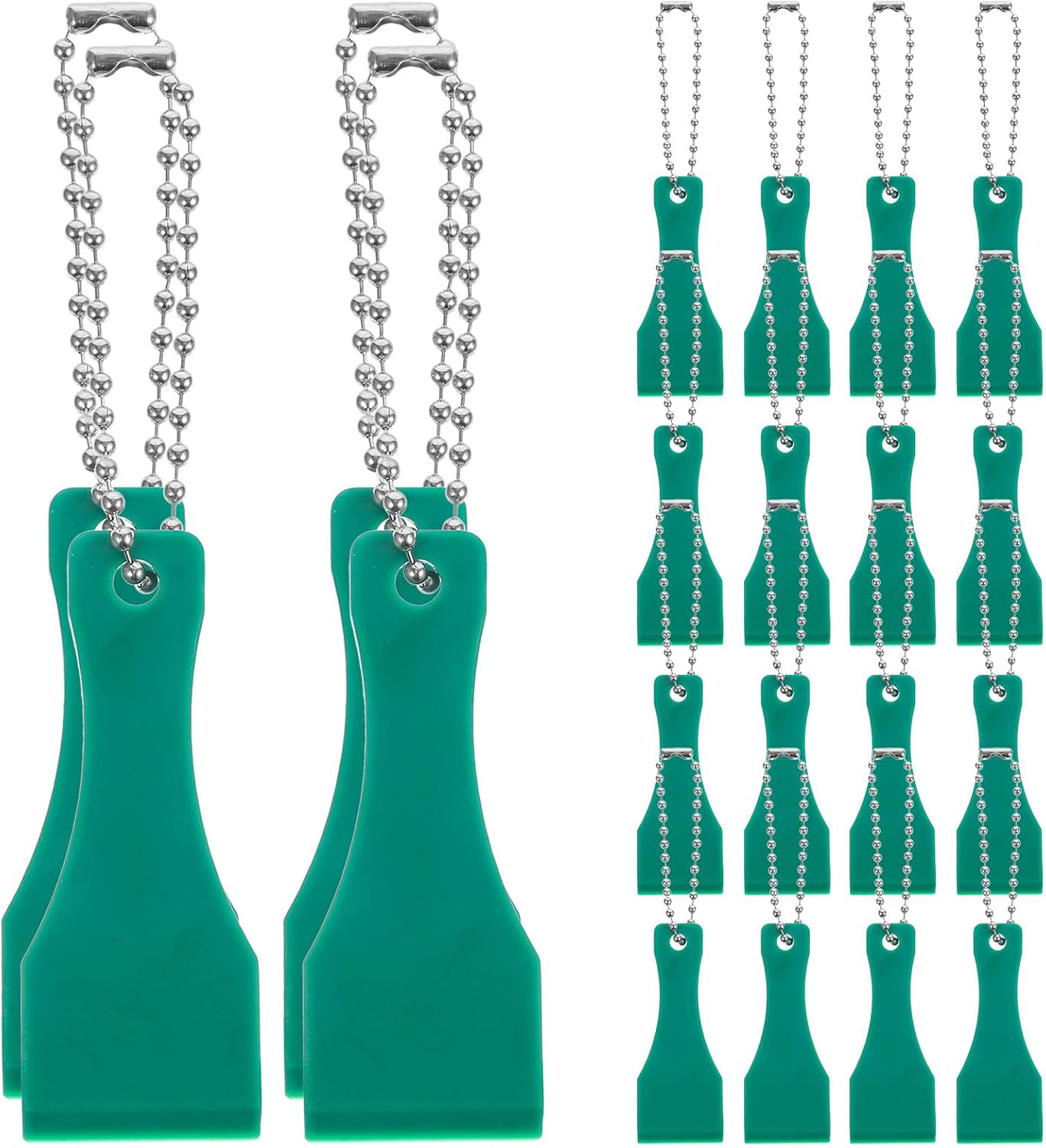 Garneck 20 PCS Lottery Ticket Scratcher Tool - Lotto Scratcher Trowel Keychain - Plastic Scraper for Lottery Tickets, Stickers, Labels, Films, Clover Lottery Scratcher (Random Color) eBaydiy Tools