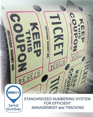 raffle tickets with serial number