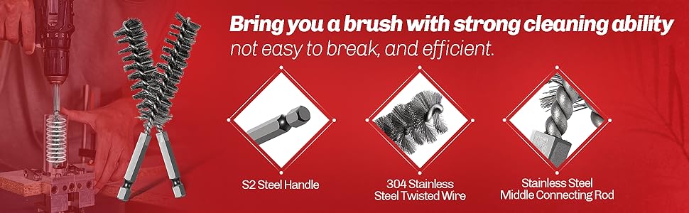 Columpro 304 Stainless Steel Bore Brush