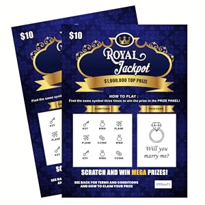 Will you marry me lottery scratch card, proposal idea