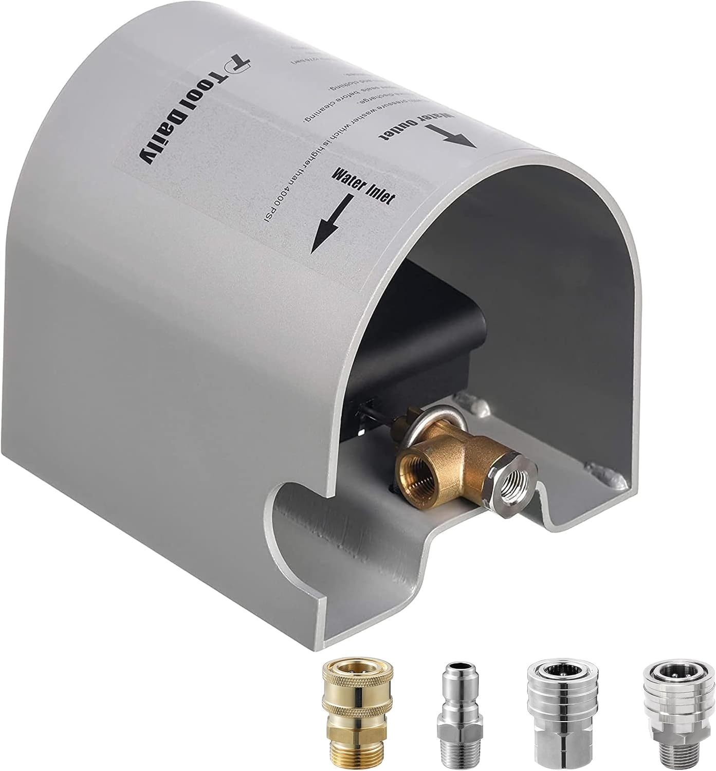 Tool Daily Pressure Washer Foot Valve for Sewer Jetter Kit, as Power Washer Ball Valve, 4000 PSI