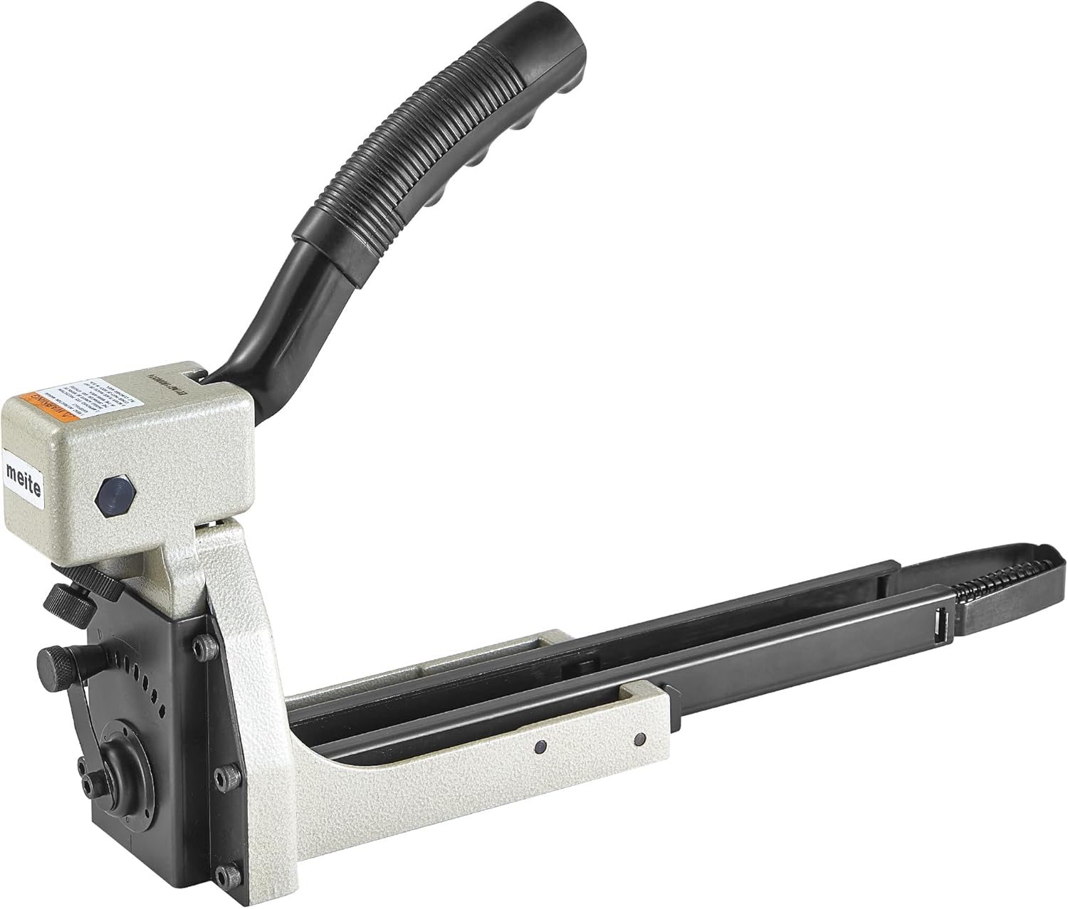 meite Box Stapler HB3518 Manual Carton Closer 16 Gauge Heavy Duty Packaging Stapler for Corrugated Case, Depth Dial for 1-8mm Cardboard, Accepts 1-3/8" Crown 3/4" Leg Staples, No Air Needed eBaydiy Tools