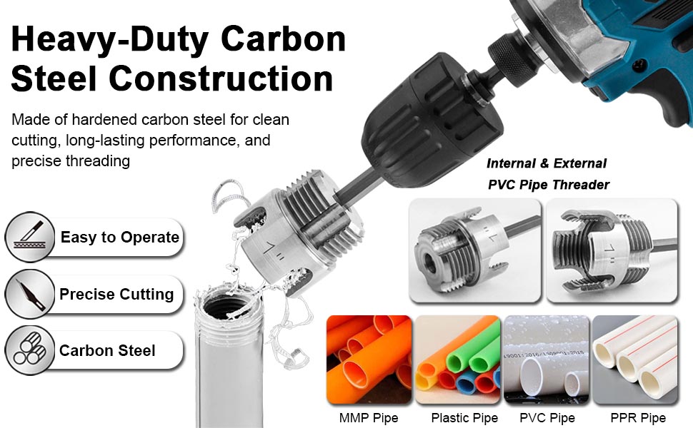 plastic pipe threading tool