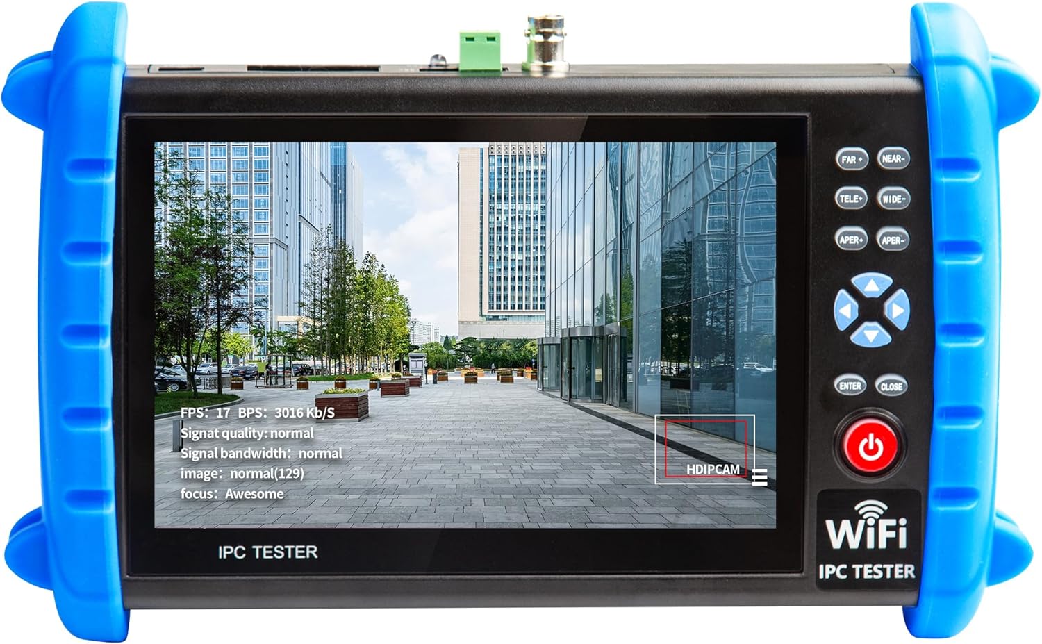 CCTV Camera Tester 7" IPS Touch Screen 6K 12mp IP Camera Tester CVBS Analog Camera Built-in WiFi with IP Discovery/POE/RJ45 Cable TDR Test/PTZ Control/HDMI Output/IPC Tester/Network Tool eBaydiy Tools