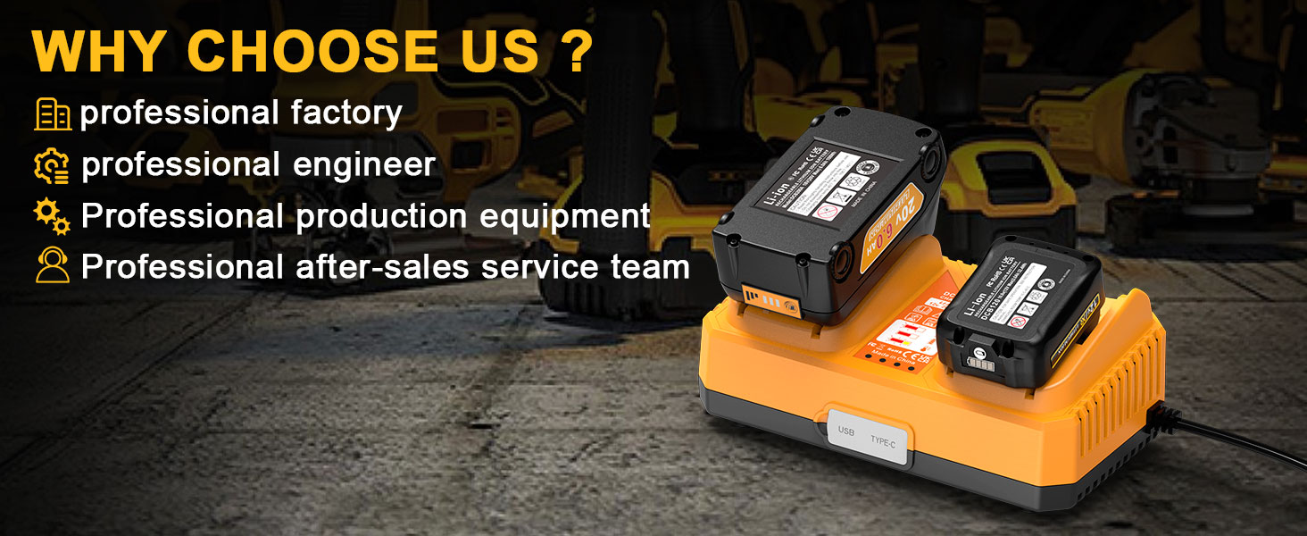 DCB102 battery charger with 5.0ah battery