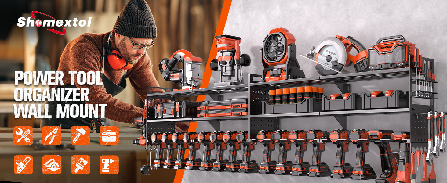Power Tool Organizer Wall Mount