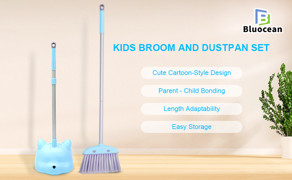 KIDS BROOM AND DUSTPAN SET