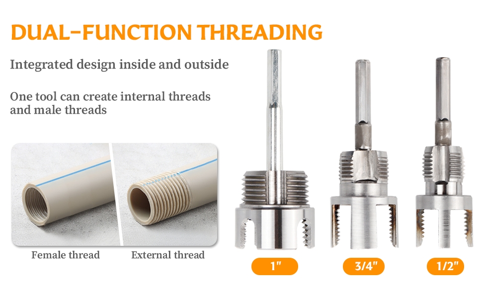 pipe threading tool