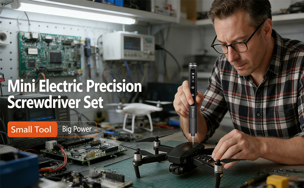 Mini Electric Precision Screwdriver Set---Small but Big Power