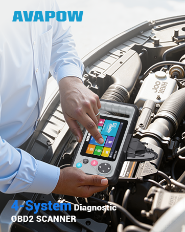 AVAPOW 4-System Diagnostic OBD2 SCANNER