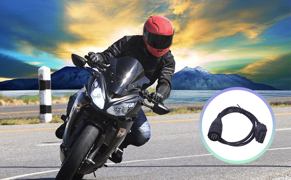 AntiBreak Motor 10pin OBD Cable Adapter for BMW Motorcycles 