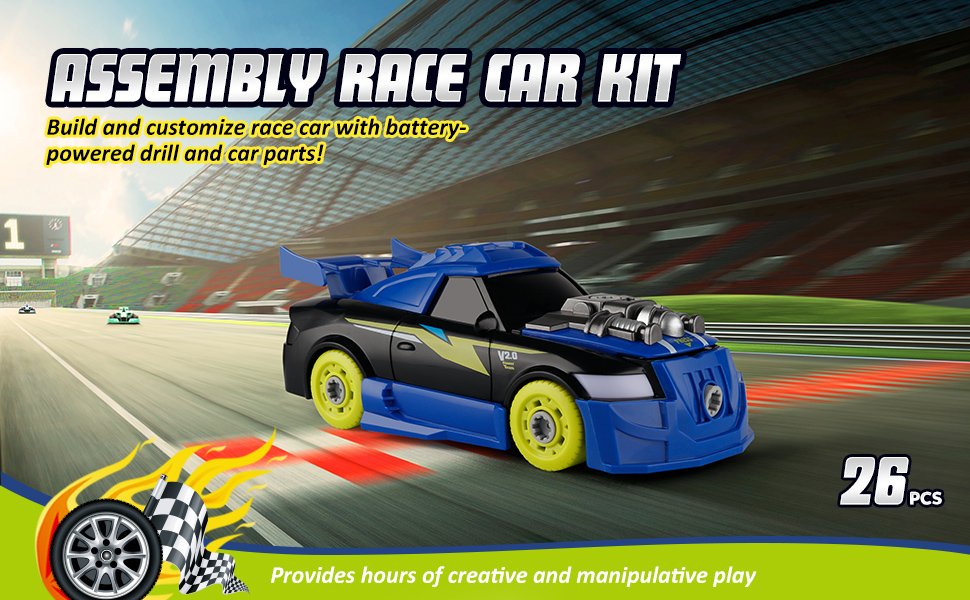 take apart construction toys Take Apart Toy Racing Car Kit.