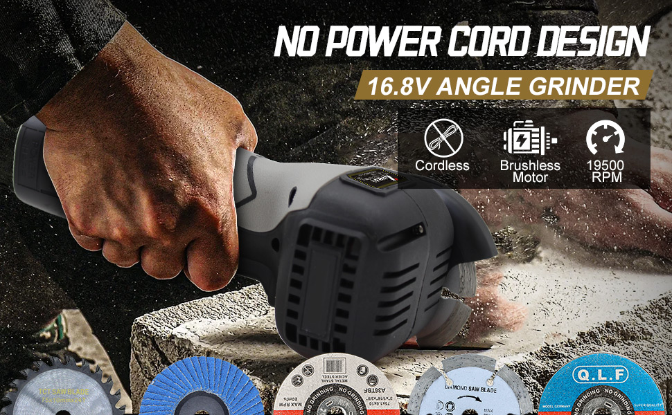 Cordless Brush Angle Grinder Kit