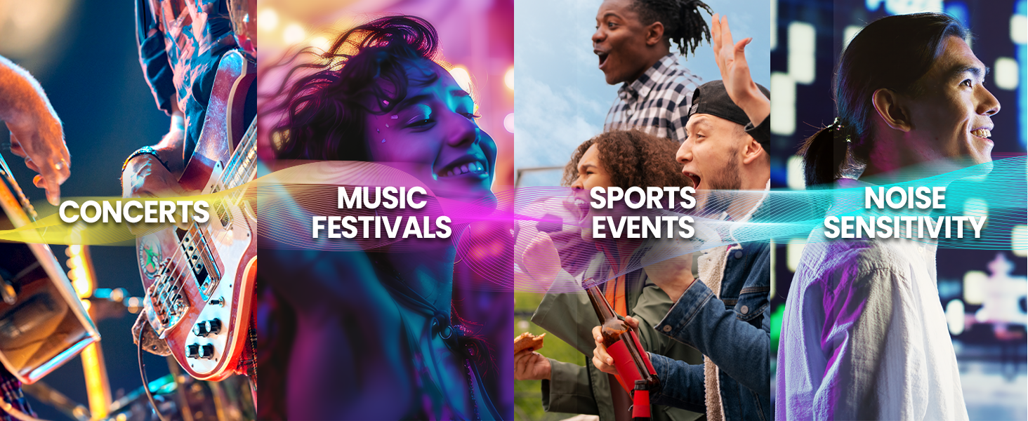 Eargasm Earplugs for various environments