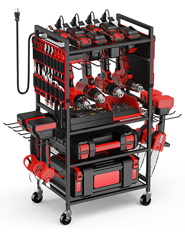20 A power tool organizer cart