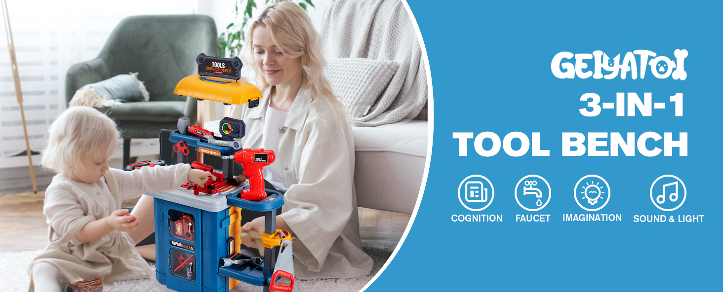 Kids Toy Tool Bench Set