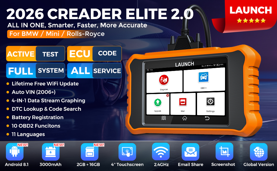 launch bmw scanner bmw obd2 scanner bmw scan tool bmw battery registration tool