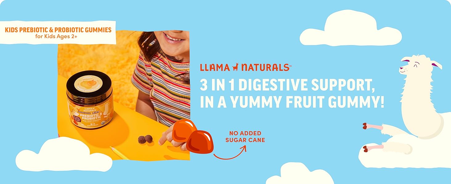 llama naturals prebiotic probiotic gummies