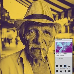 image of man with photoshop elements 2021 tools showing in bottom corner of image