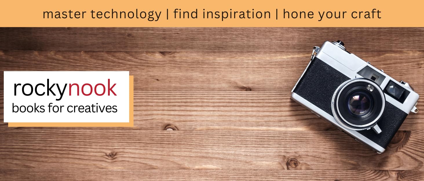 wooden surface with camera and white logo