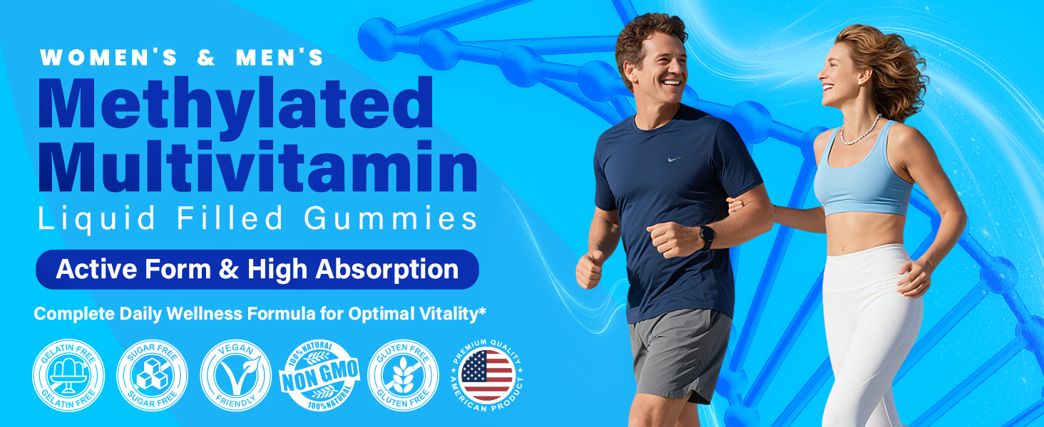 Methylated Multivitamin for Women & Men Gummies