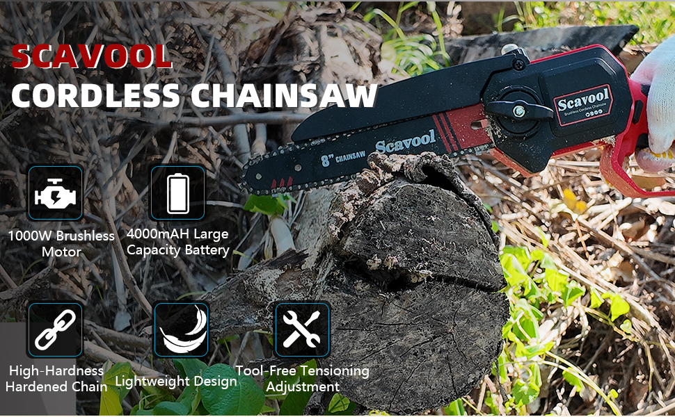 portable mini 8inch chainsaw