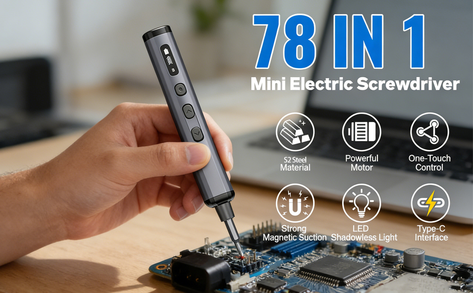 78 IN 1 Mini Electric Screwdriver