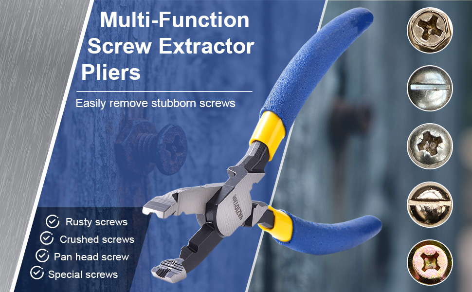 Multi-Function Screw Extractor Pliers
