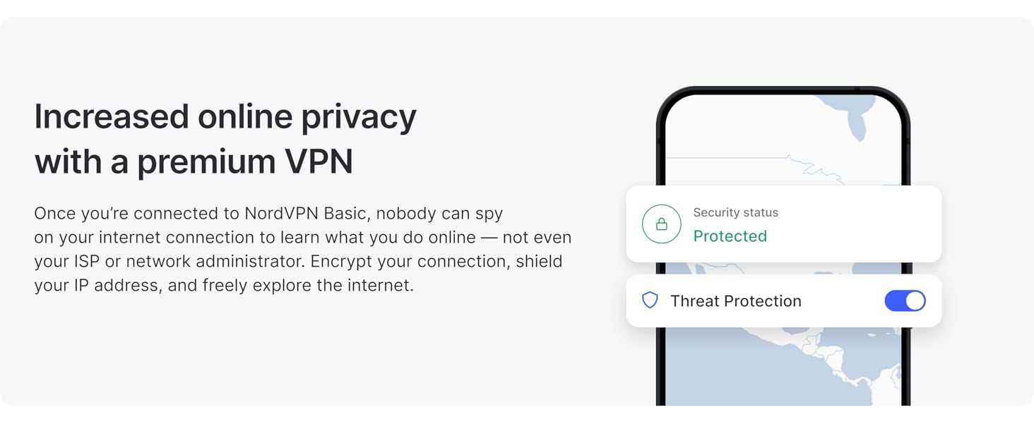 Increased online privacy with a premium VPN