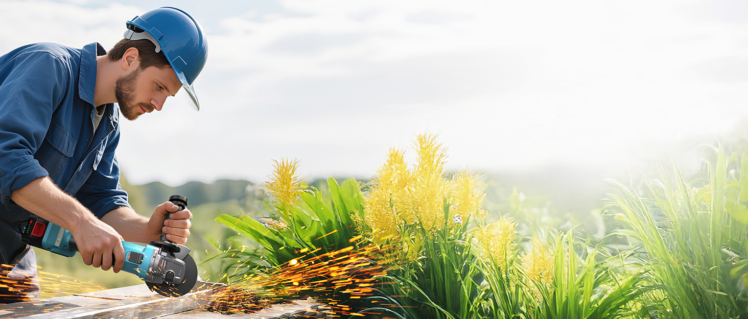 SEESII CORDLESS ANGLE GRINDER WITH BATTERY