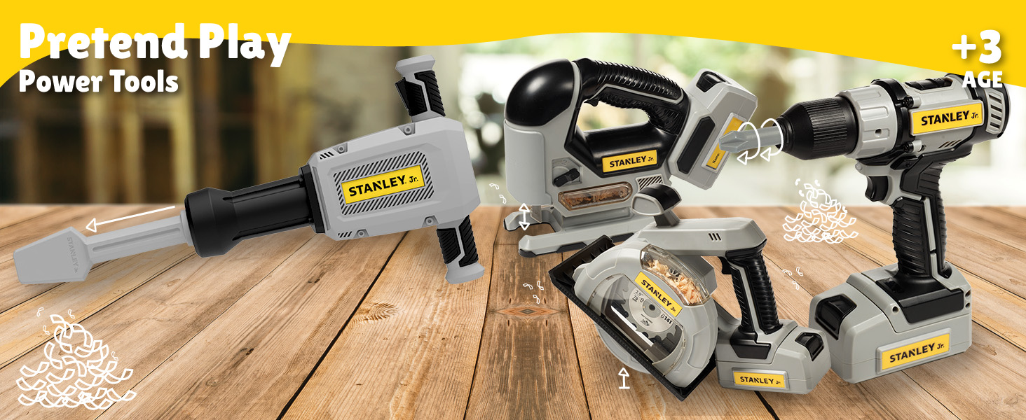 Pretend play power tools construction