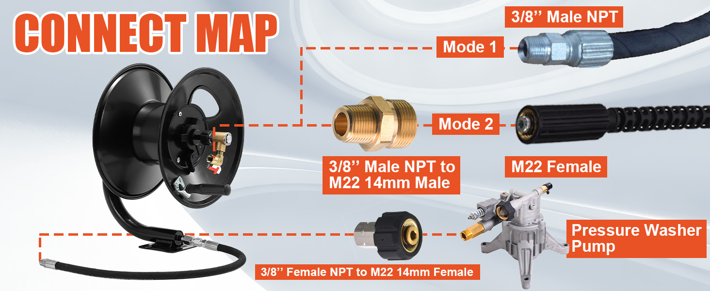 pressure washer hose reel