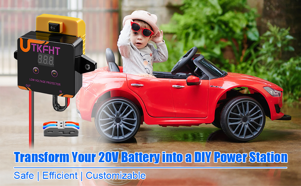 Power Wheel Battery Adapter Fit for Dewalt 20V