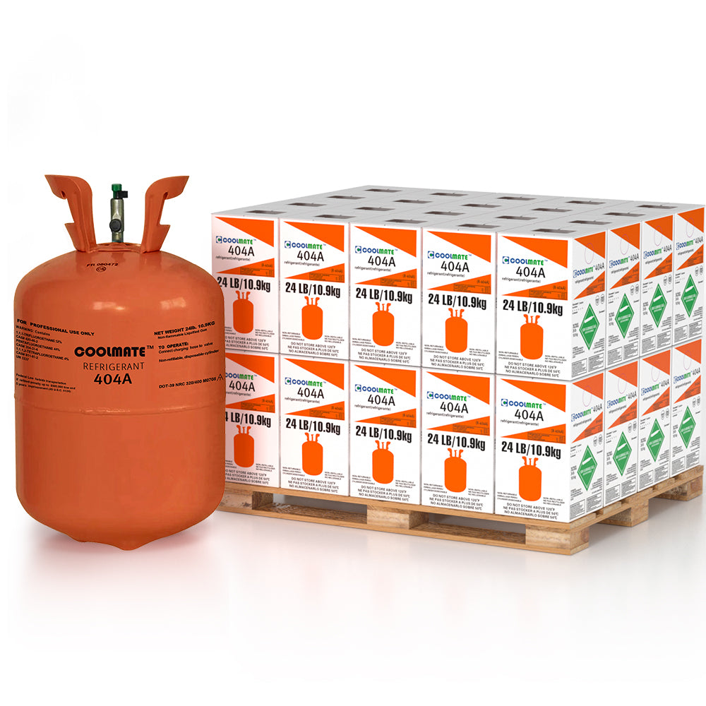 Full Pallet R-404A 24LB(40 Cylinders $280/ea.)|CoolmateGas Refrigerant